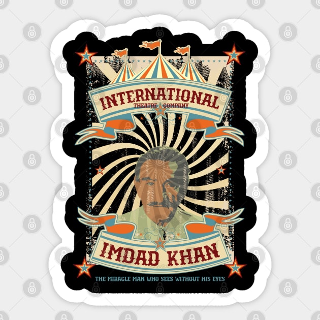 The Wonderful Story of Henry Sugar - Imdad Khan Poster Sticker by Barn Shirt USA